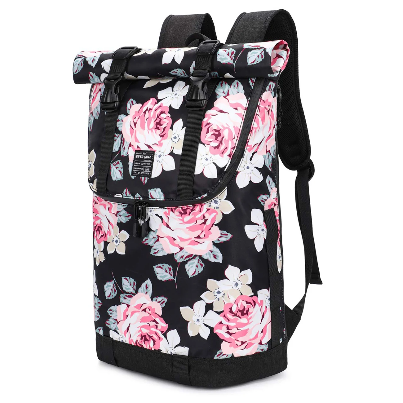 EverVanz Women Rucksack Beautiful Flower Backpack for Girls with Laptop Compartment for Trips, University, School and Office