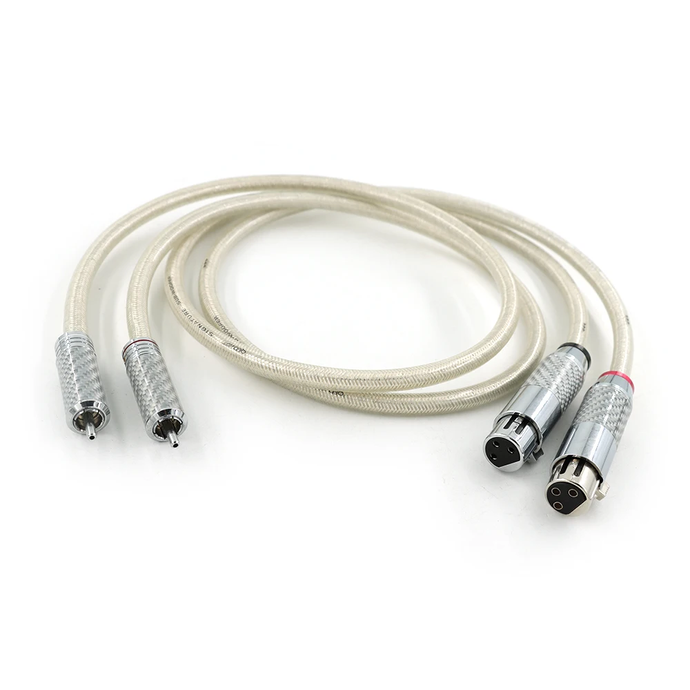 ブロードキャストグレード RCA - XLR バランス コード - クライオ処理 OCC 銅、IP67 ジャケット付き (1M/2M/3M) ​