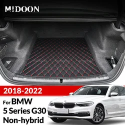 Car Trunk Mat For BMW 5 Series Non-hybrid G30 2018 2019 2020 2021 2022 Custom Car Accessories Auto Interior Decoration