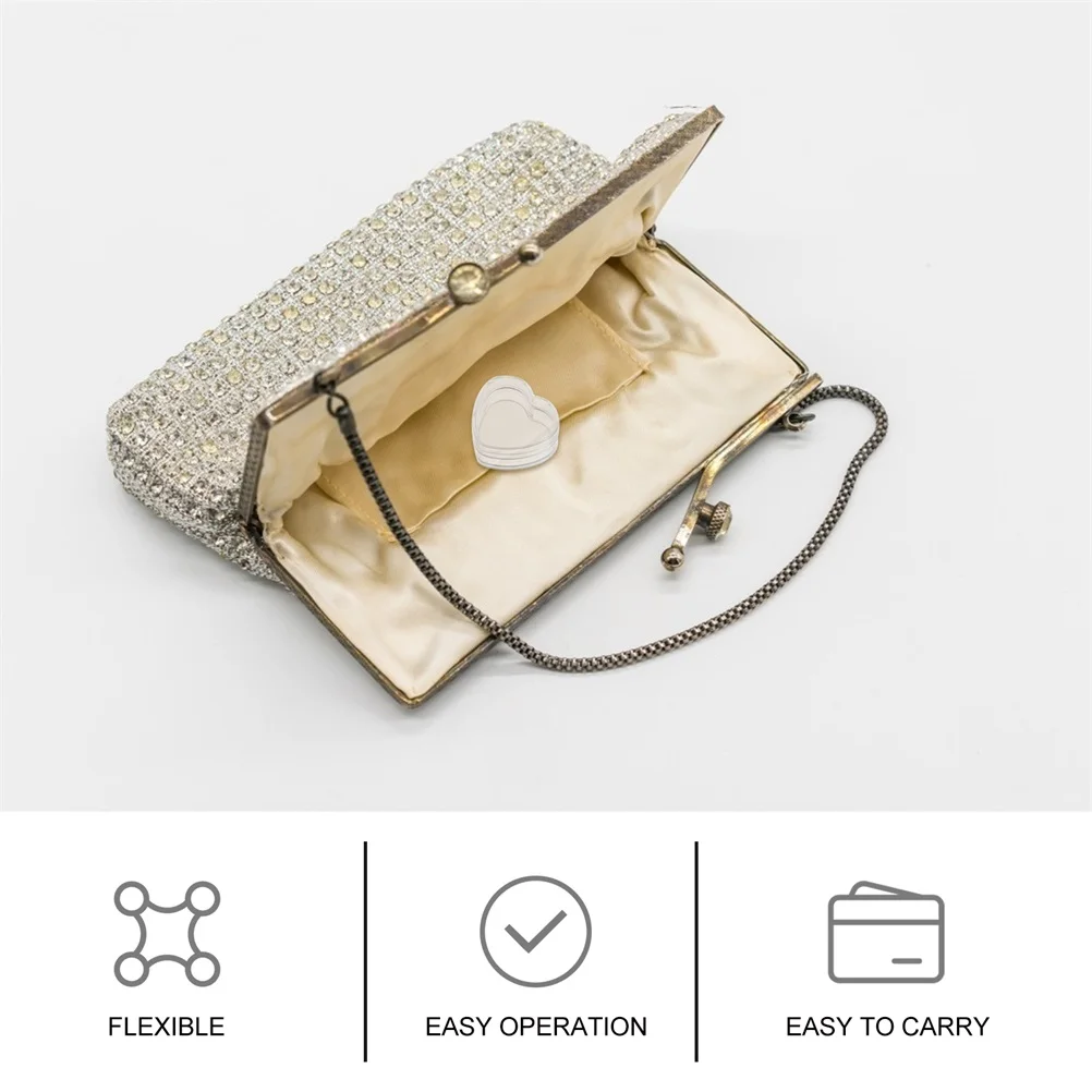 

50pcs 4G Empty Heart Cream Storage Jars Box Travel Portable Makeup Skincare Containers Plastic Dispenser Pots For Home