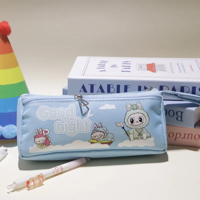 2025 New Cartoon Cute Pencil Case with Large Capacity Student Drawstring Design and Widened Double-layer Pencil Case