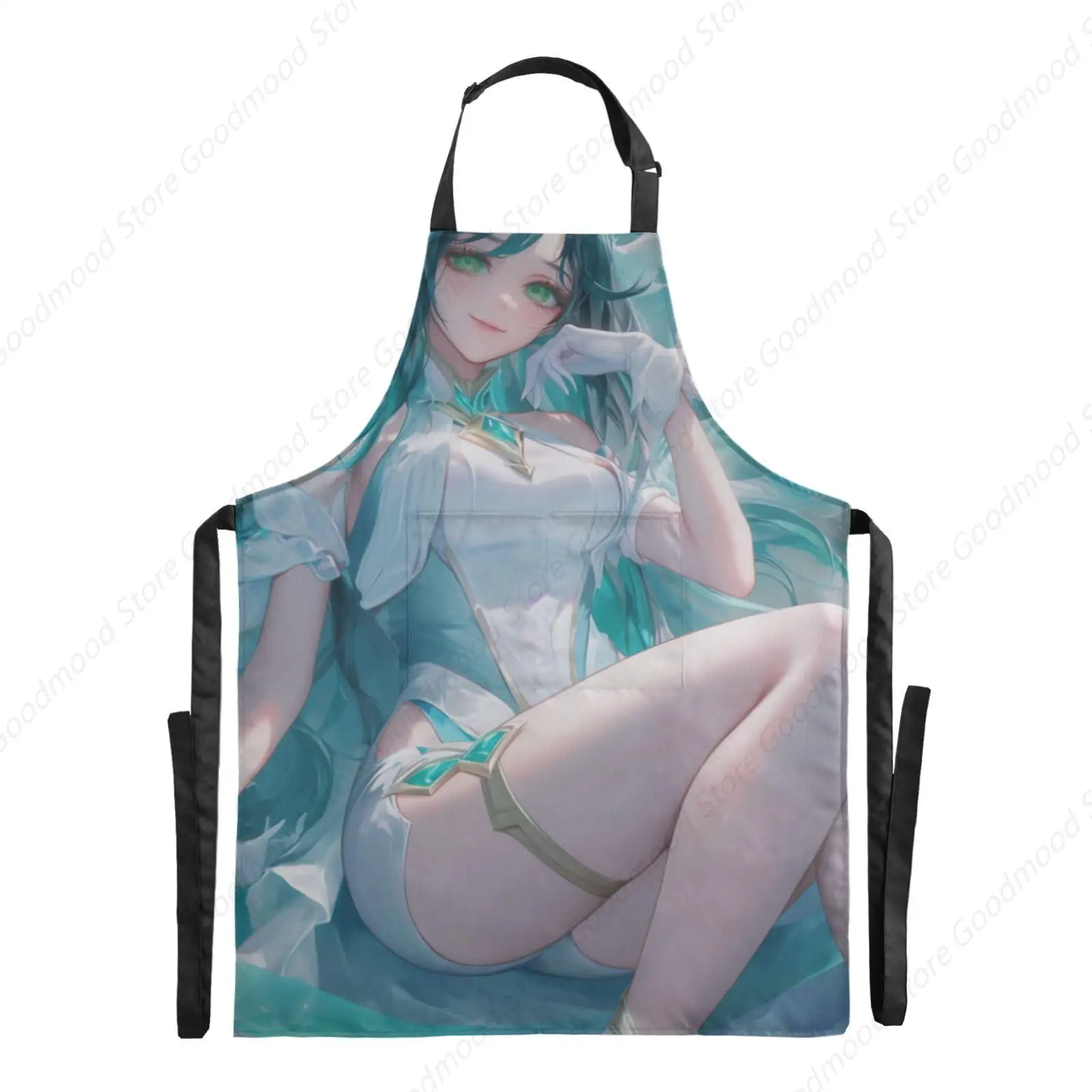 

Anime Fairy Apron Water Resistant Adjustable Strap with Pocket Aprons
