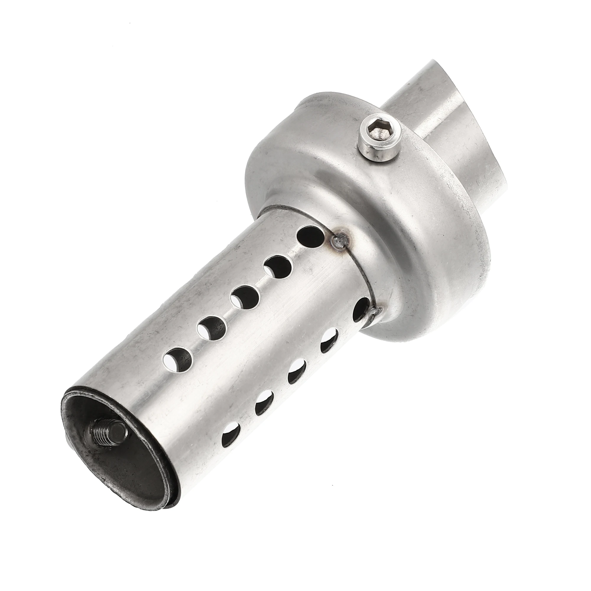 Motoforti Hexagonal Universal Motorcycle Exhaust Pipe Baffle Muffler Pipe Baffle Silver Tone - Image 5