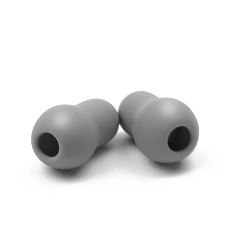 10PCS Grey Silicone Universal Super Comfortable Soft Spare Stethoscope Replacement Earbuds Earplug Eartips Earpiece for Littmann