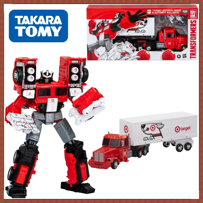 

В наличии Takara Tomy Трансформеры серии G связь цель Optimus Prime и Bullseye набор коллекционных экшн-фигурок аниме Робот Модель