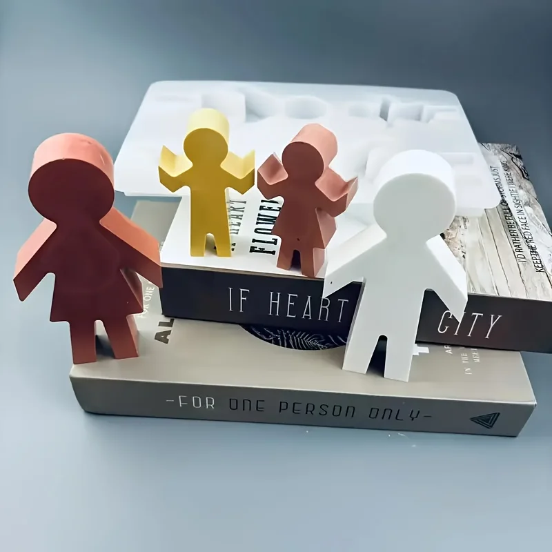 Harzgussformen, Familien-Verbindungs-Silikonformen-Set – Hand-in-Hand-Design, perfekt für Muttertagsgeschenke, Auto-Lufterfrischer