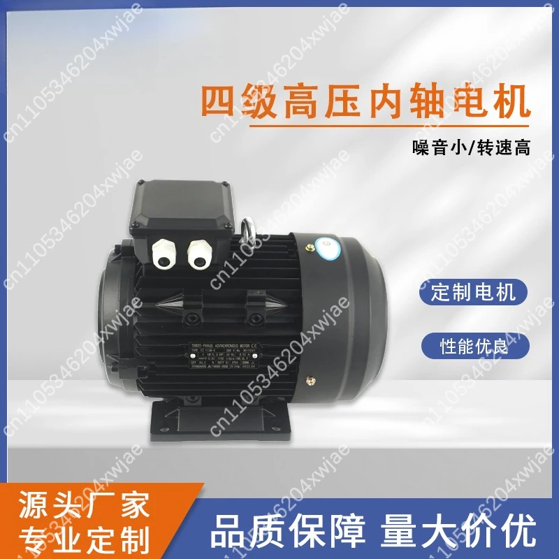 4KW 380V Three Phase 4 Pole Hollow Shaft Motor High Flow High Speed For High Pressure Plunger Pump Industrial