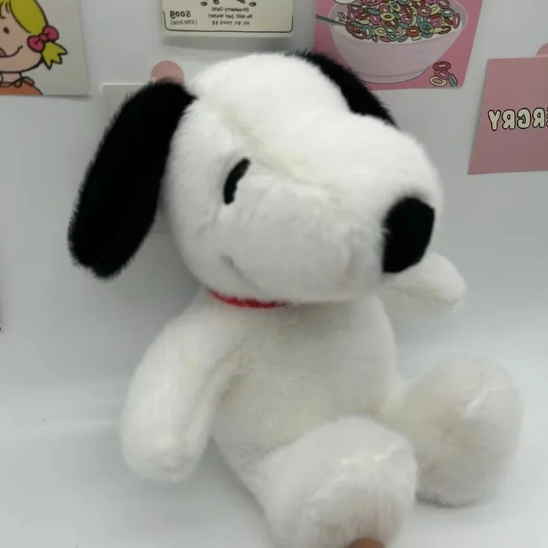 Offre spéciale en STOCK 30 cm dessin animé mignon Snoopy en peluche oreiller canapé dos en peluche poupée cadeaux cadeau de noël