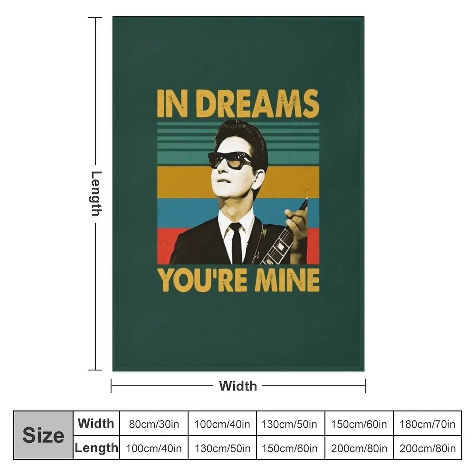 In Dreams You're Mine Roy Orbison Throw Blanket Bed covers blankets ands Decorative Throw Luxury Throw Blankets