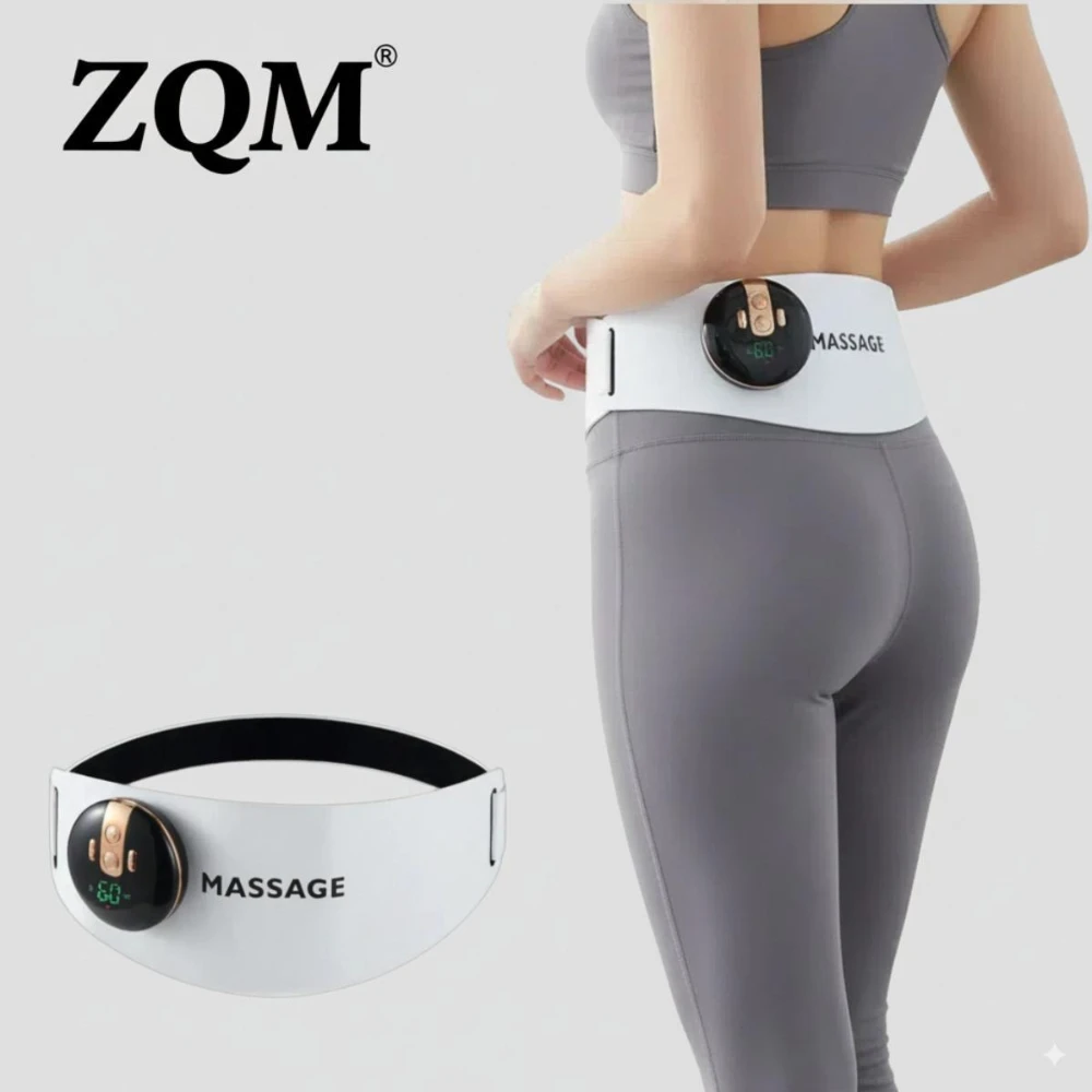 

Home Use Smart Massage Belt with Pulse Heating Technology Perfect for Men & Women Best Gift for Back Pain Relief
