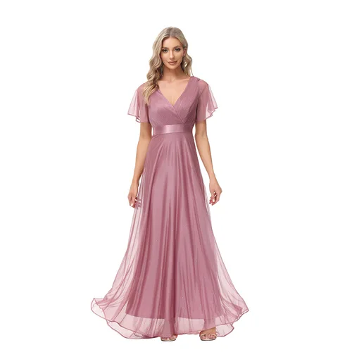 Imagen 2 del producto ICCLEK, ropa De talla grande para mujer, Vestidos De Noche De fiesta, Vestidos elegantes y bonitos para mujer, Vestidos De Noche suaves De gasa, Tallas G