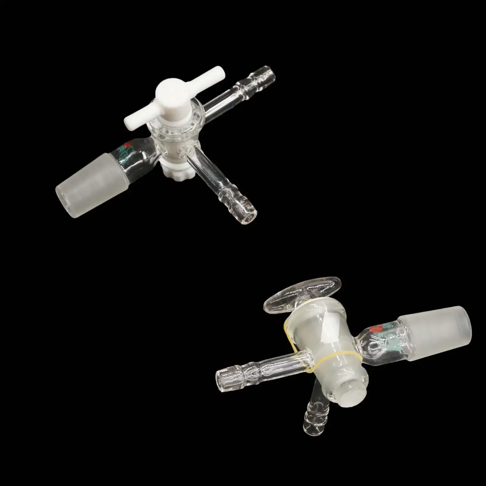 14/23 19/26 24/29 29/32 Joint Borosilicate Glass 3-Ways Glass/PTFE Stopcock Adapter Lab