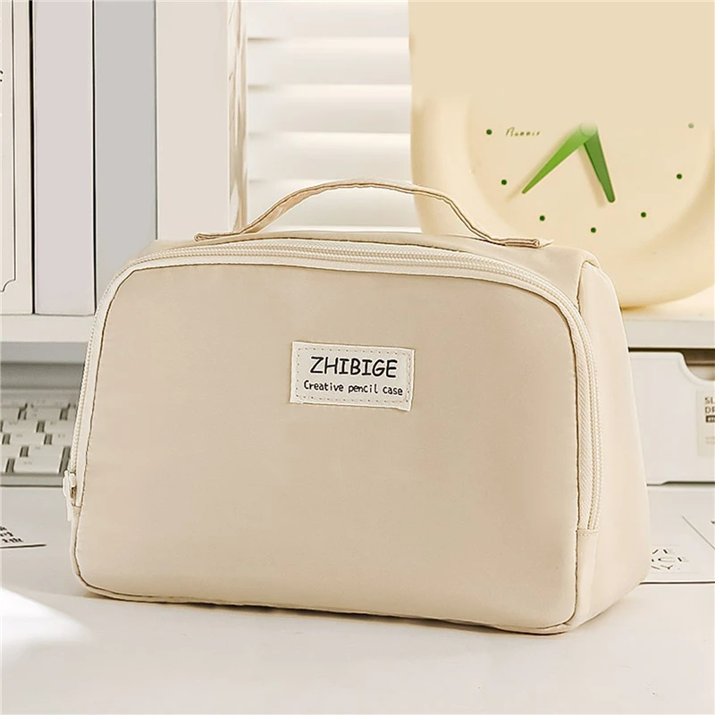 Storage Bag with 9 Layers Large Capacity Pencil Case Minimalist Storage Bag Makeup Bag Student Stationery Storage Portable Gifts