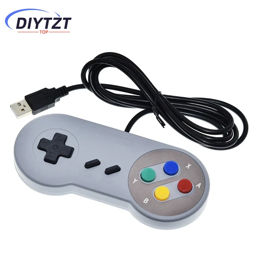 1/2 Uds USB Gamepad Retro Gaming Joystick controlador con cable para Linux SNES juego PC NESPi RetroPie Windows Raspberry Pi 4B 3B + 3B