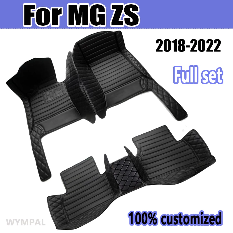 Non-hybrid Car Mats For MG ZS ZX ZST Astor ZS11 Crossover 2018~2022 Waterproof Floor Mats Push Button handbrake Car Accessories