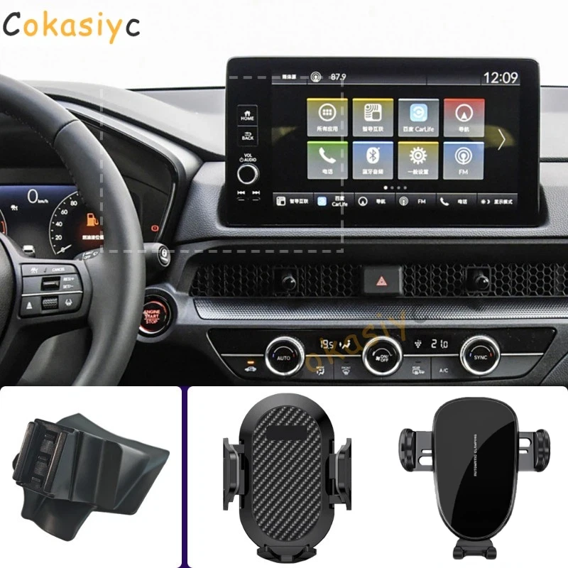 Suporte de Telefone para Carro para Honda CR-V CR V CRV 2023 2024, Suporte para Celular com Carregamento Sem Fio, Base Fixa Especial, Acessórios