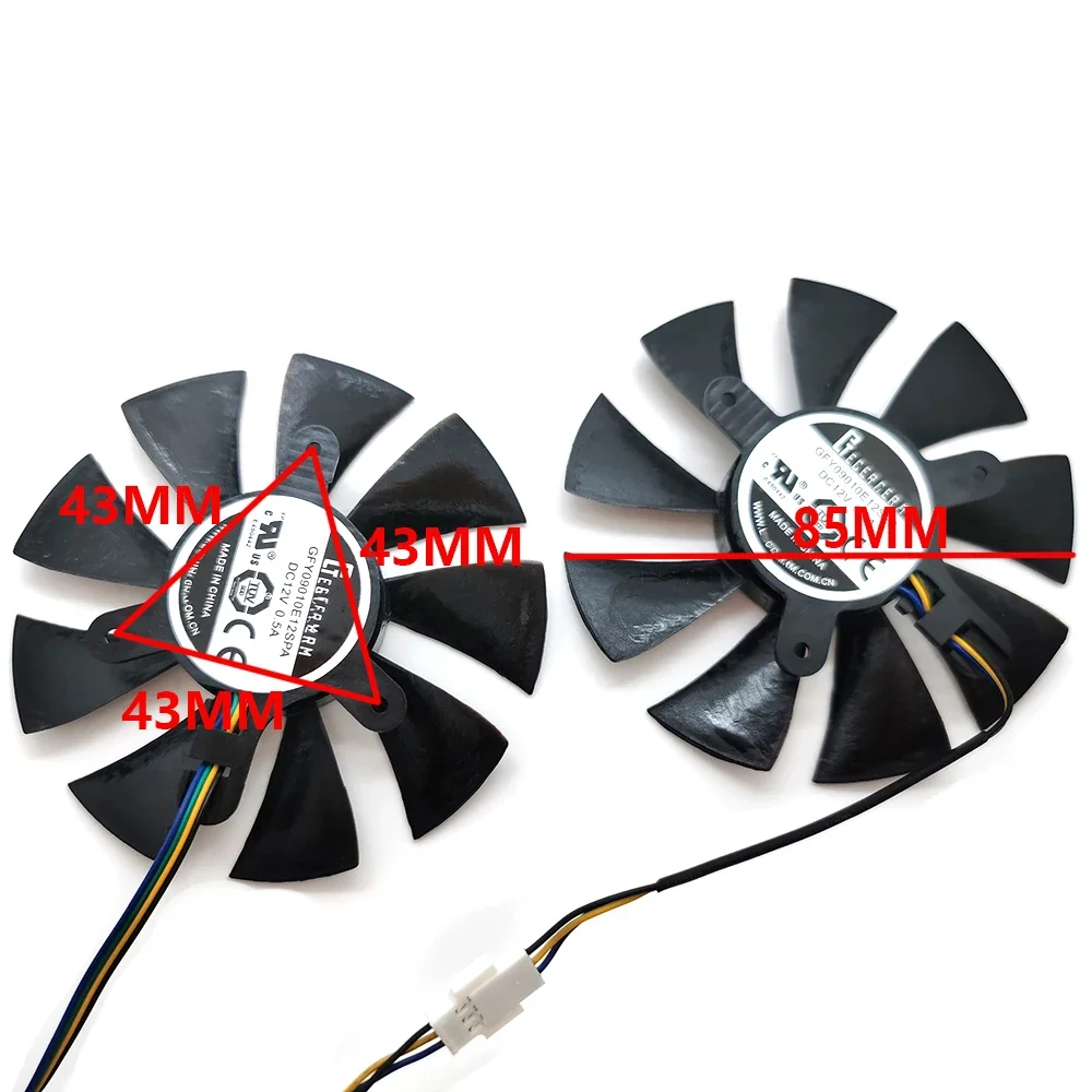 Mini placa gráfica ventilador de refrigeração, VGA Cooler, Substitua por ZOTAC AMP, GTX1070, GTX 1070, GA91S2H, GFY09010E12SPA, 4Pin, 85mm