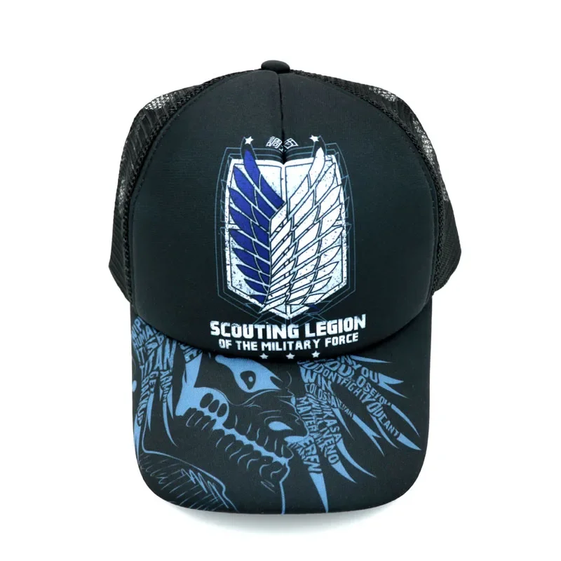 Attack on Titan / Bleach / Tokyo Ghoul / Fate Anime Cap Adjustable Summer Casual Mesh Hat