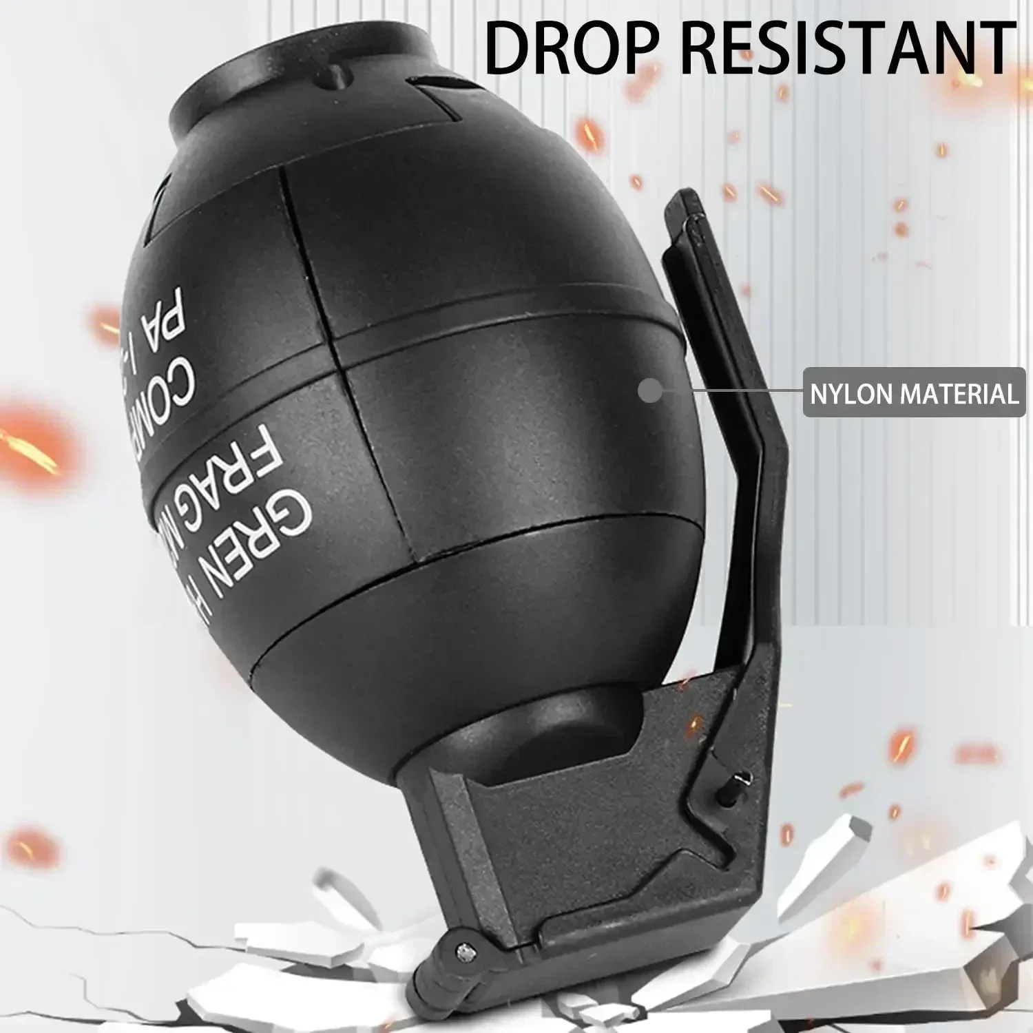 L2PCS Ater Ball Gel M26A1 قنبلة يدوية حلقة سحب عملية قنبلات كرات الطلاء مقاومة للسقوط إعادة الملء قنبلة يدوية دخان ملحقات لعبة