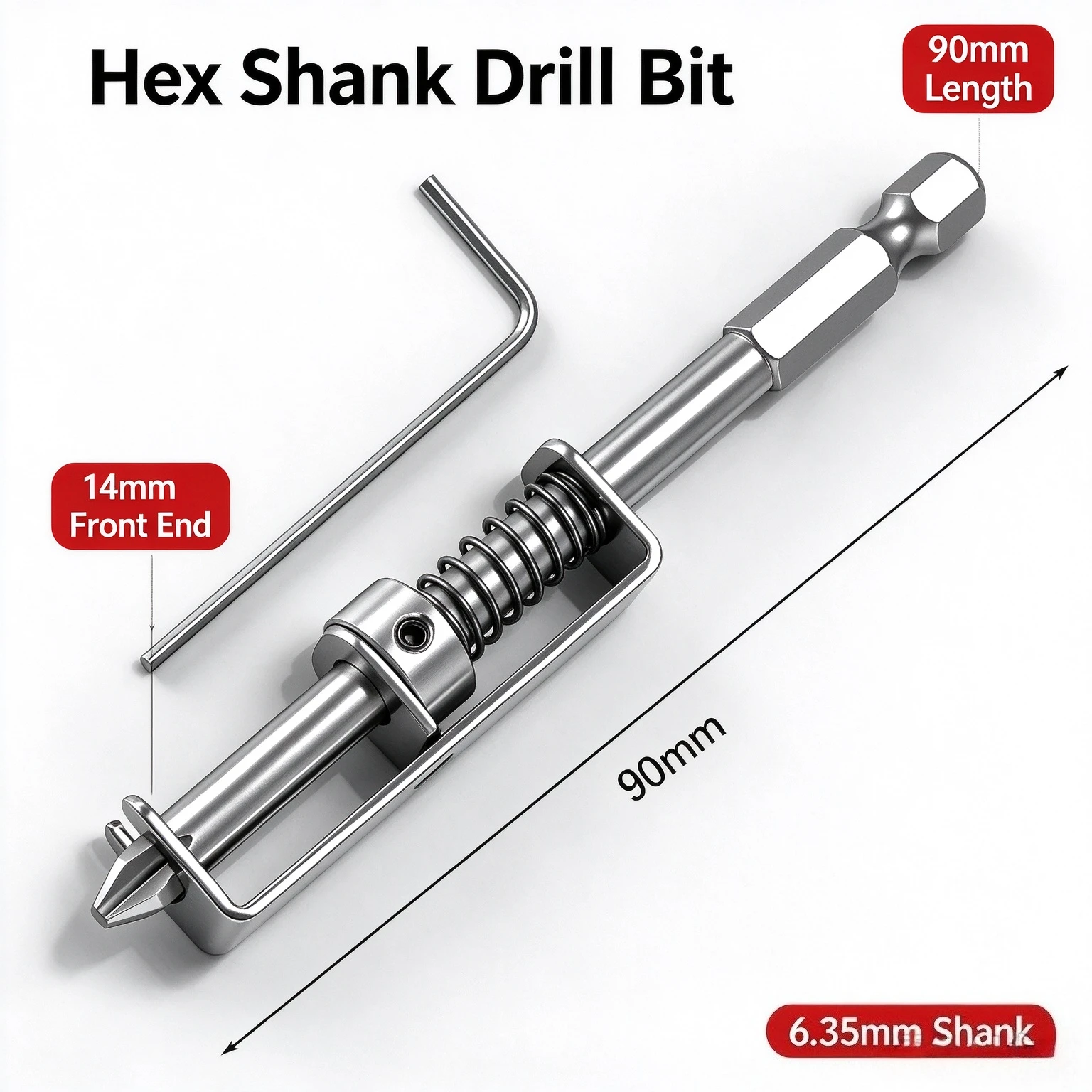 Anti-Drop Screw Universal Spring-Loaded Screw Holder Bit Stainless Steel Wear Resist Mechanics Electricians Retaining Tool Parts