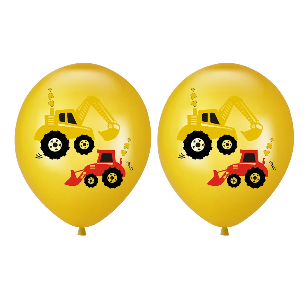 

20 pcs Construction Vehicle Printing Balloons 12 inch Latex Party Favors Birthday Decorations Theme Celebrations