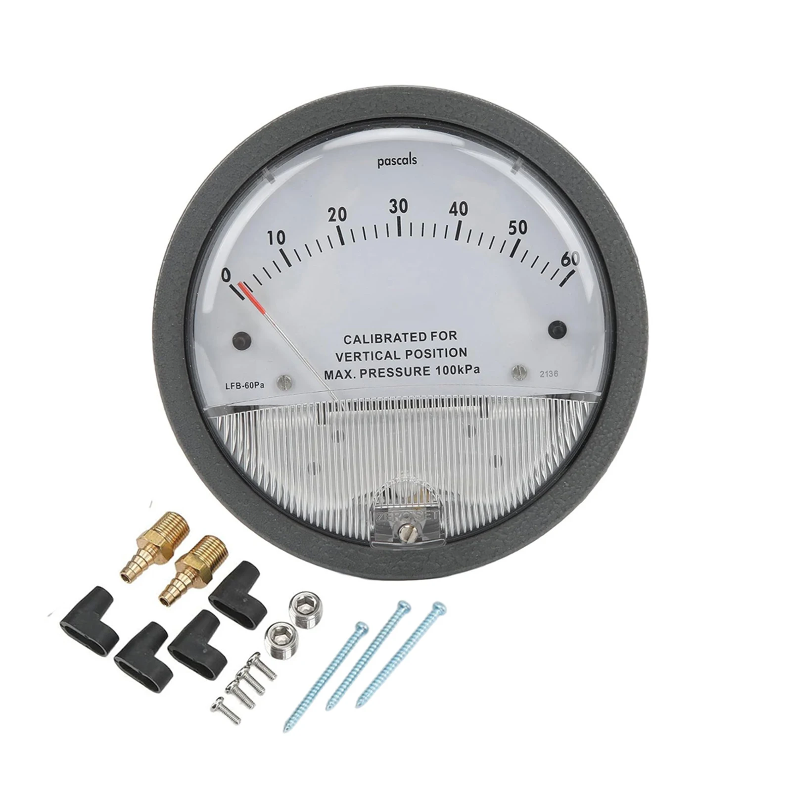 

Clean Room Filter Measuring Meter Differential Pressure Gauge Meter Easy To High Precision