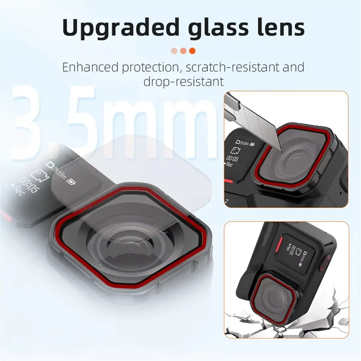 doyme 4PCS Lens Filter CPL ND8/16/32 Filter Kit for Insta360 Ace Pro2 Action Camera ND Dimming CPL Polarizer Accessory