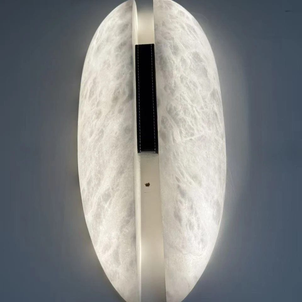 Spanish marble wall lamp Italian light luxury designer creative living room background wall study corridor hotel aisle lamp