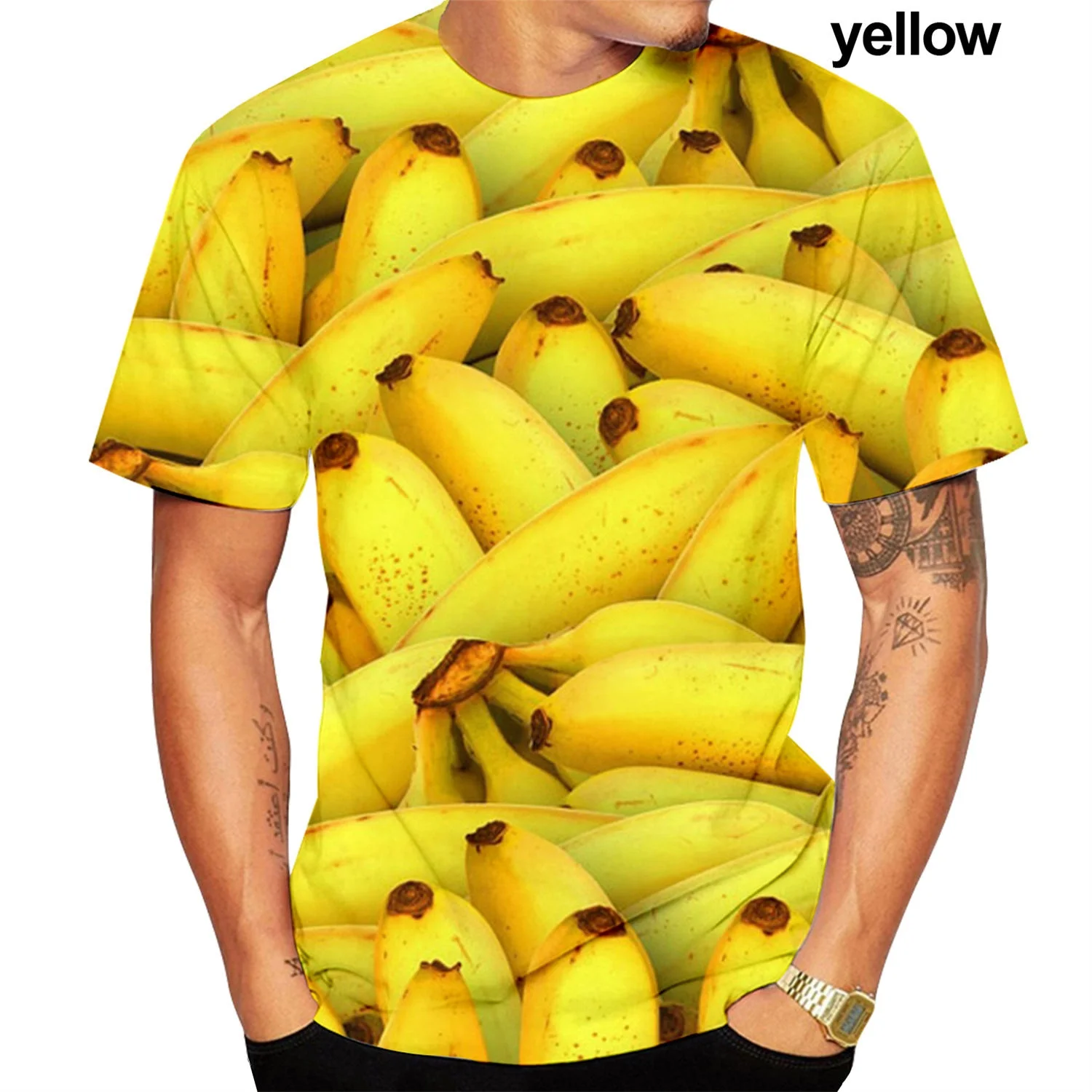 The Fresh Fruits Food 3D Print T Shirts Funny Casual Hip Hop Men Women Short Sleeve Top