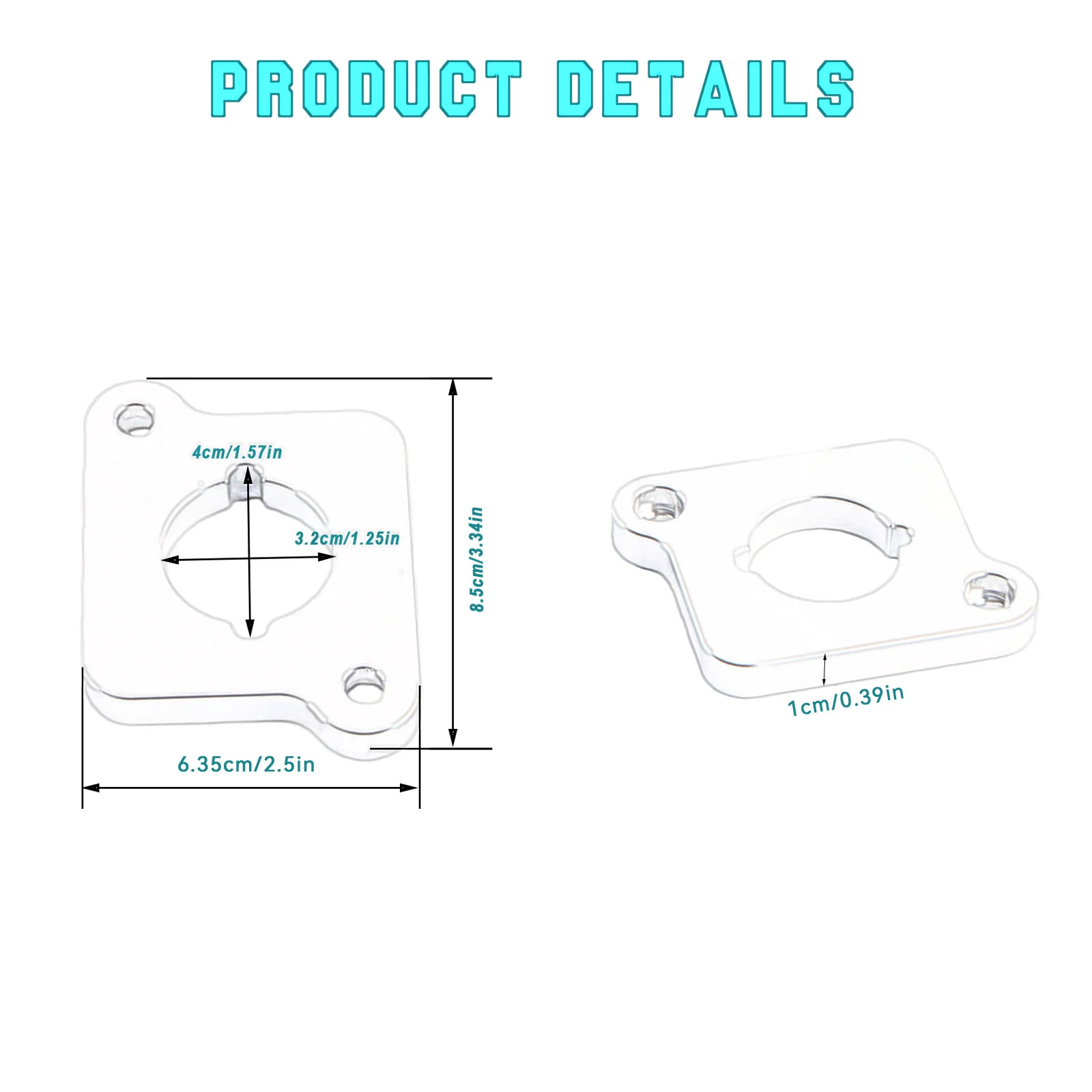 Aluminium-Zündspulenadapterplatten aus Billet-Material für R8/TFSI Zündspulen A3 S3 8L Golf TT 1.8T RS4 S4 B5 – Detail 5