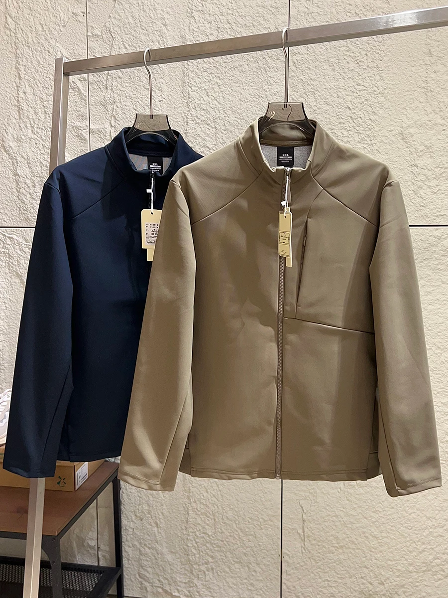 

Outdoor Tactical Soft Jacket 3D Tailoring Men's Autumn Winter Windproof Water Resistant Casual Stand Collar Coat