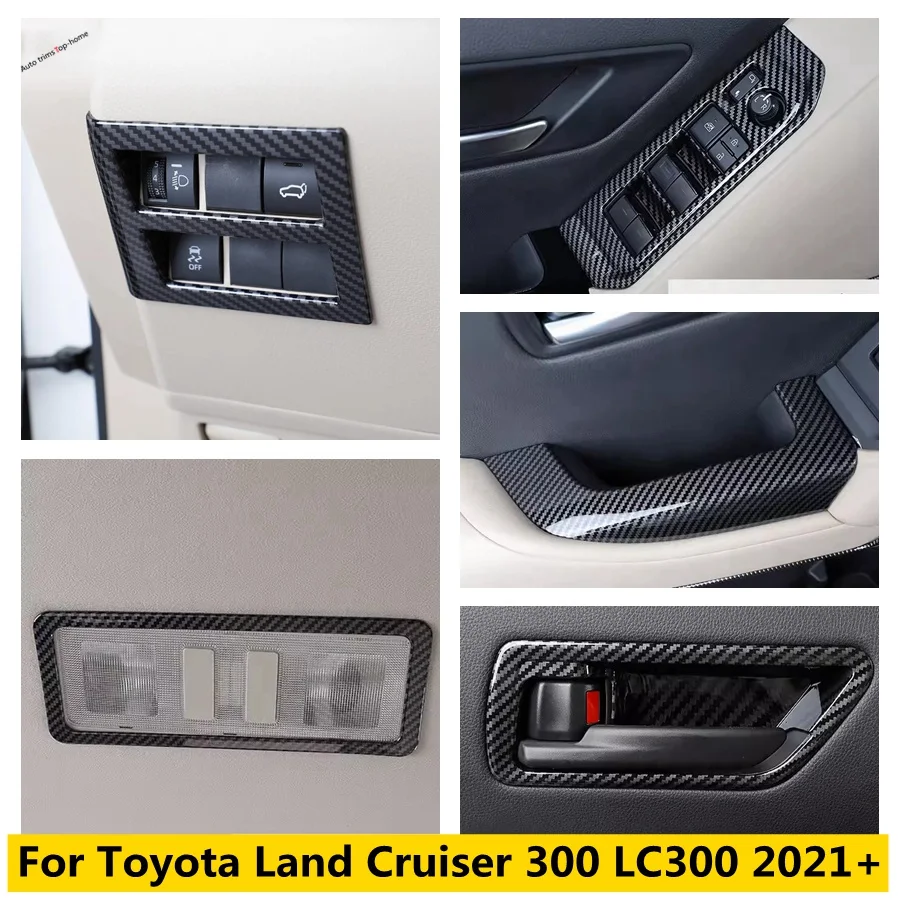 

Window Lift Button / Head Light / Door Handle Bowl / Reading Lamp Cover Trim Fit For Toyota Land Cruiser 300 LC300 2021 - 2024