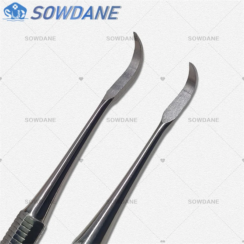 Double Ends Dental Orthodontic Band Pusher Seater Long Tip with Scaler Tooth Cleaning Tool Instrument