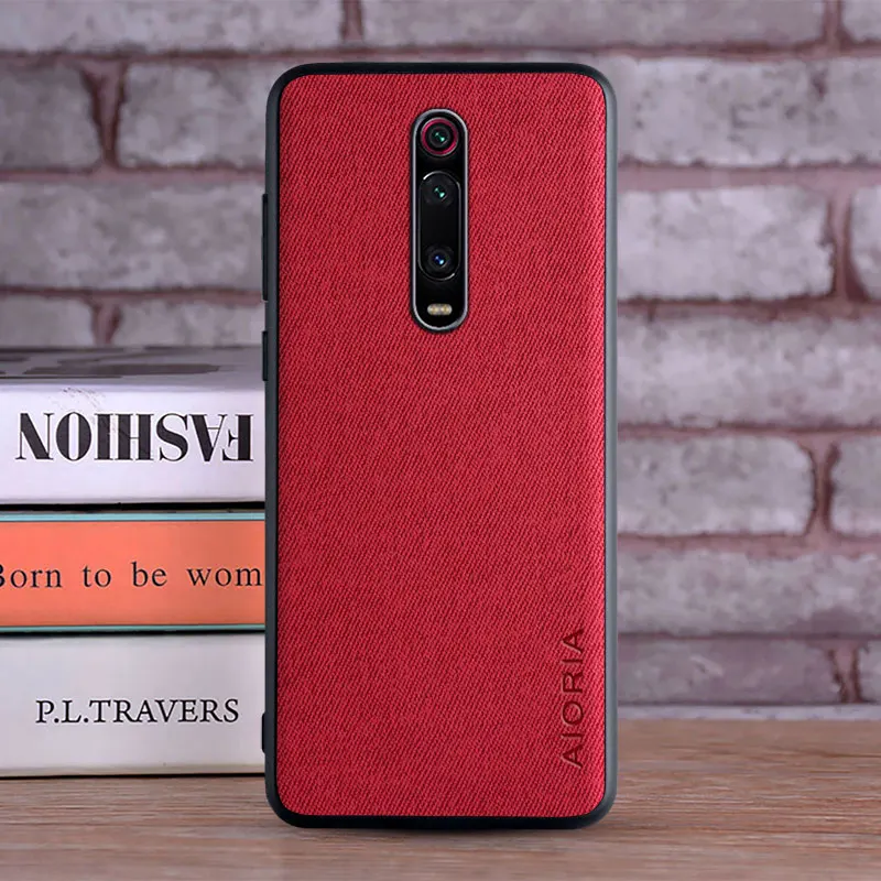 Textile Case for Xiaomi mi9T mi 9T Pro Soft TPU with Hard PC 3in1 material perfect touching feel