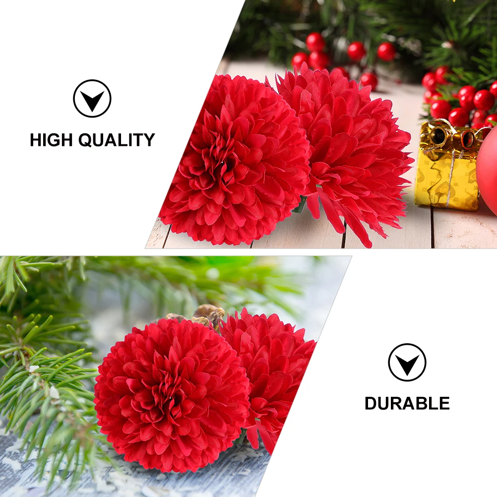 

25pcs Chrysanthemum Decoration Vivid Silk Flowers Fake Chrysanthemum Wedding Party Supplies Dress Embellishment