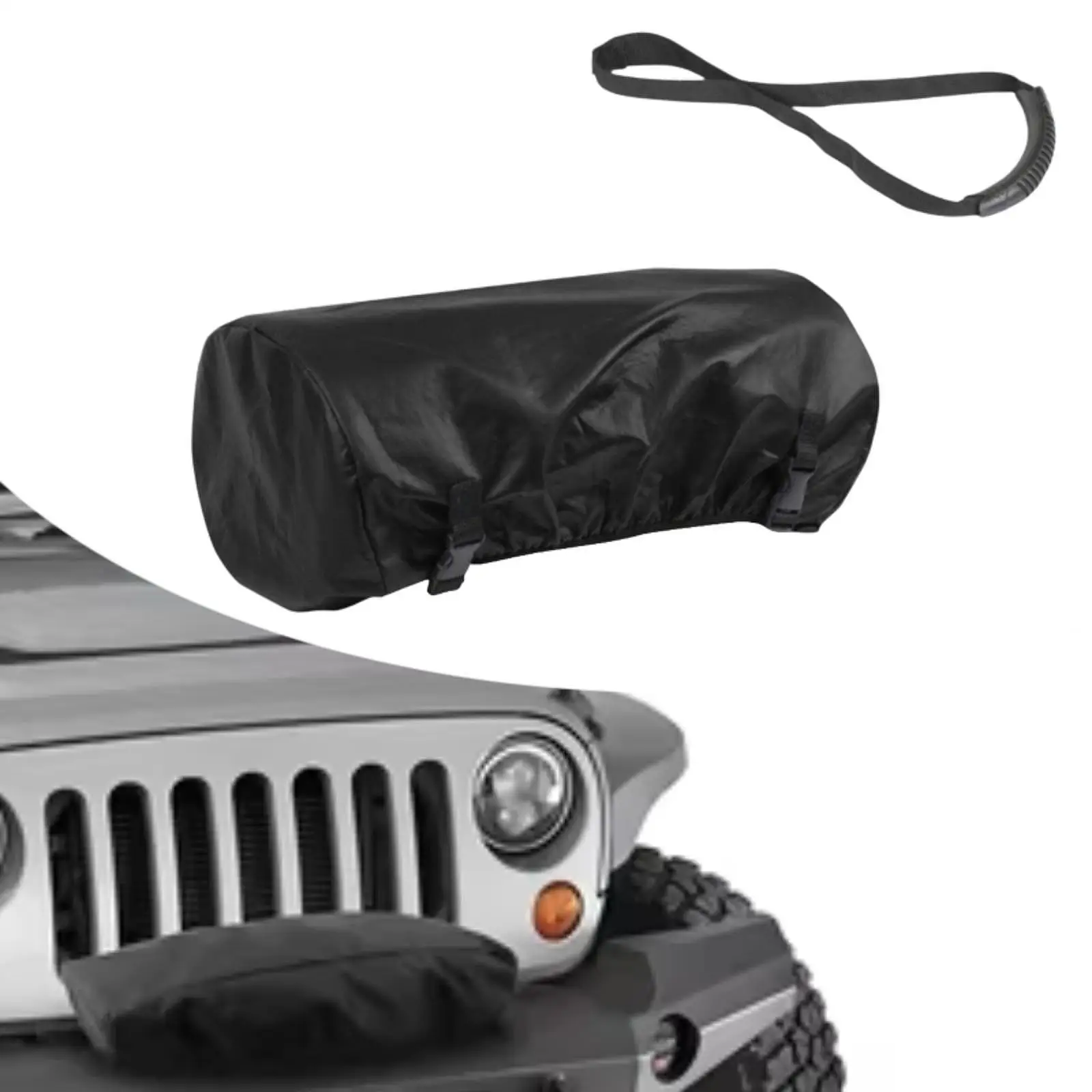 

Черный универсальный водонепроницаемый защитный чехол для ручной лебедки 2500-4500 фунтов, премиум-аксессуары для автомобиля, для использования на улице