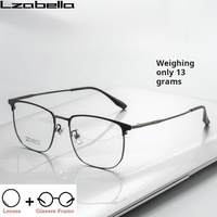 Ultralight Business Men's Prescription Glasses Custom Progressive Reading Eyewear Anti-Blue Light Optical Lenses UV400 BD6012