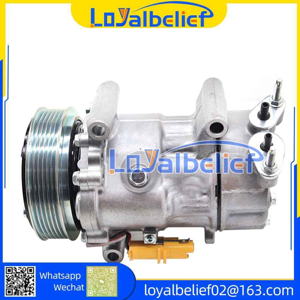 A/C Ac Compressor SD6V12 For Peugeot 206 For Citroen Fiat 9671456680 9655191580 9684480480 6453QH 9800822280 5215310145