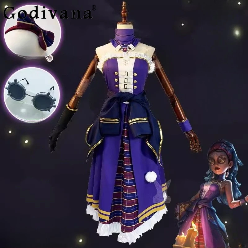 

Перчатки, очки, комплект реквизита, женская униформа, комплект идентичности V, чародейка, костюмы для косплея, женские костюмы на Хэллоуин, новые куртки, наряды