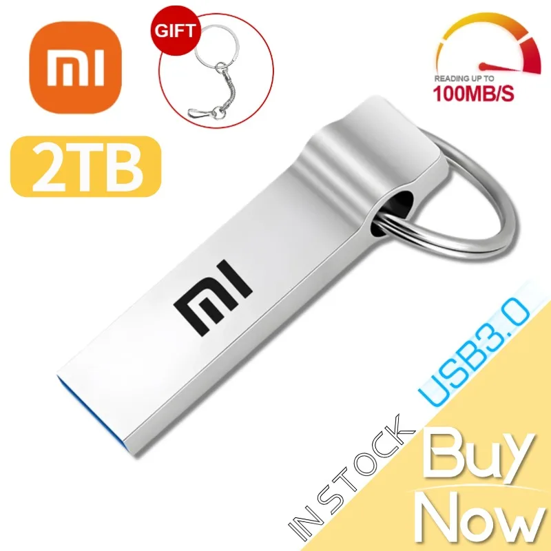 Xiaomi 2TB USB Flash Drive USB3.0 Lightning 1TB Pen Drive 256GB 128GB For iphone ipad Android OTG Pendrive Memory Stick For ps4