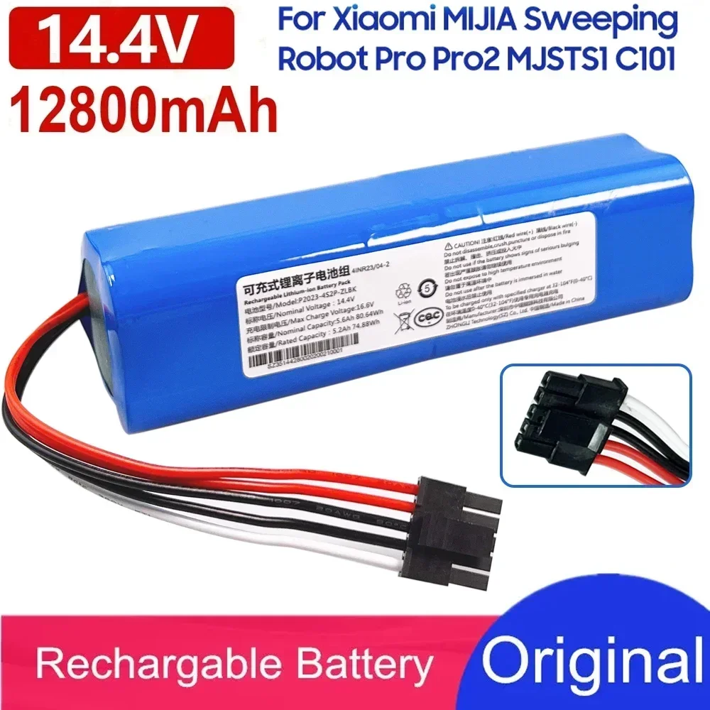 

Original Genuine 12800mAh For XiaoMi Lydsto R1 Rechargeable Li-ion Battery Robot Vacuum Cleaner R1 Battery Pack with Capacity