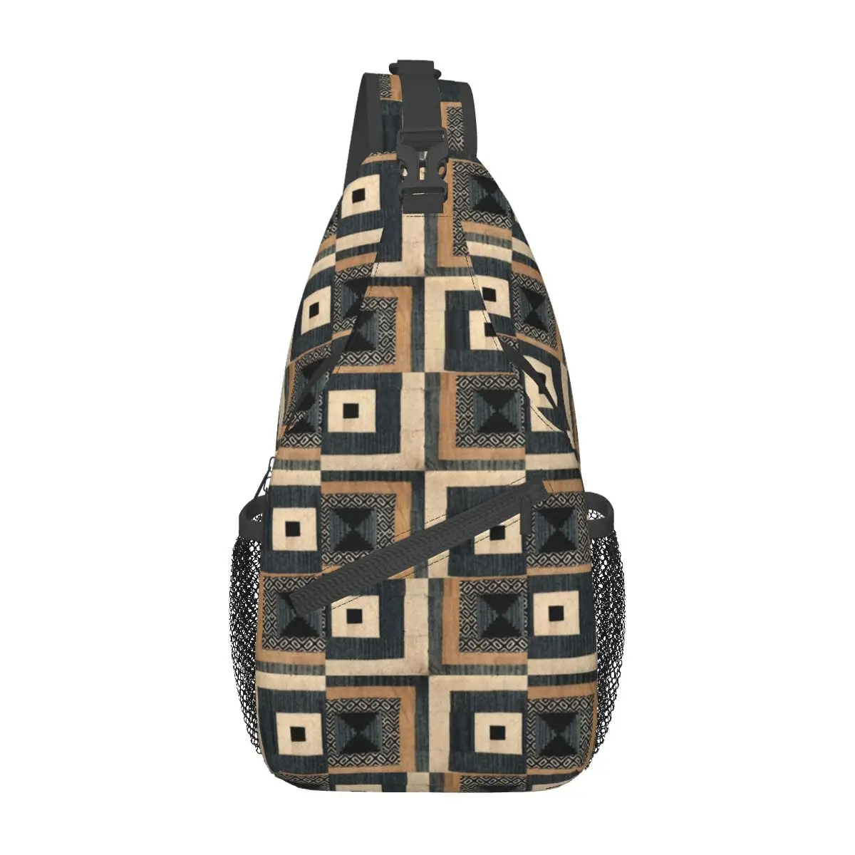 

Antique African Textile Crossbody Sling Bags Small Chest Bag Shoulder Backpack Daypack for Travel Hiking Sports Satchel