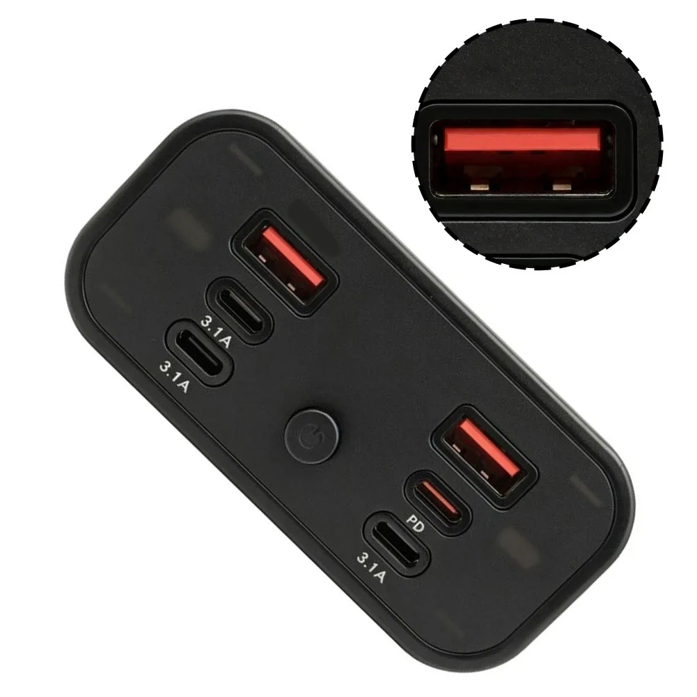 Car Electrical System Dual USB-C Socket with Metal Enclosure Optimized for Heat Management in 12V 24V Environments