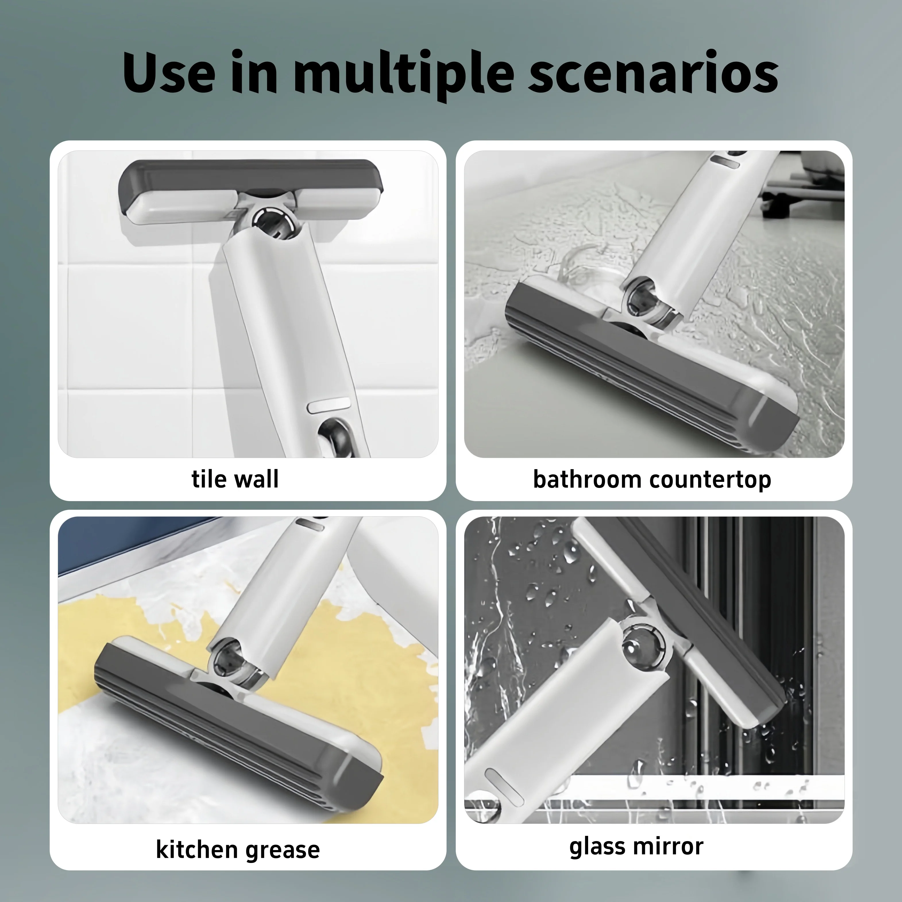 Mini Mop Folding Home Cleaning Mops with Self-squeezing Floor Washing Mops Clean Tools for Kitchen and Bathroom Glass Cleaning