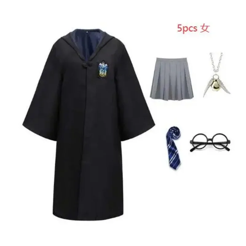 2025 신상 여성 노년 여학생 교복 코스프레 헤르미온느 그레인저 로브 망토 할로윈 의상 ❤ ❤   $zz