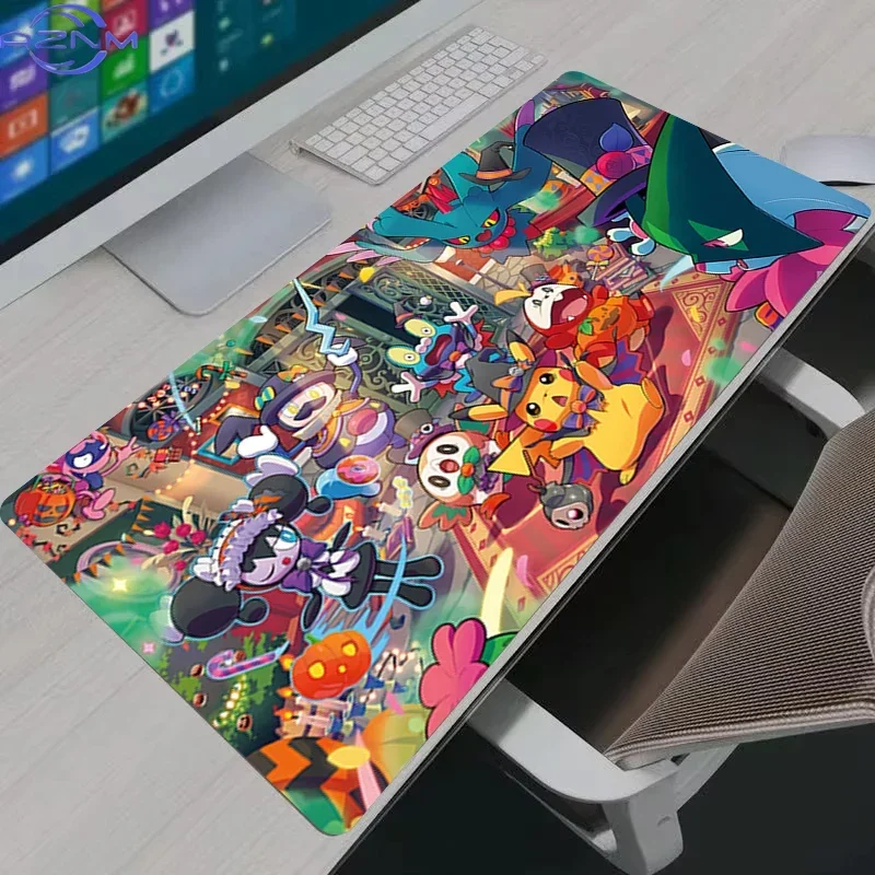 Cute Anime Sleeping Owl Creature In Green Grass Print Mouse Pad Rubber Non Slip Desk Mat For Gaming Office Laptop Decor