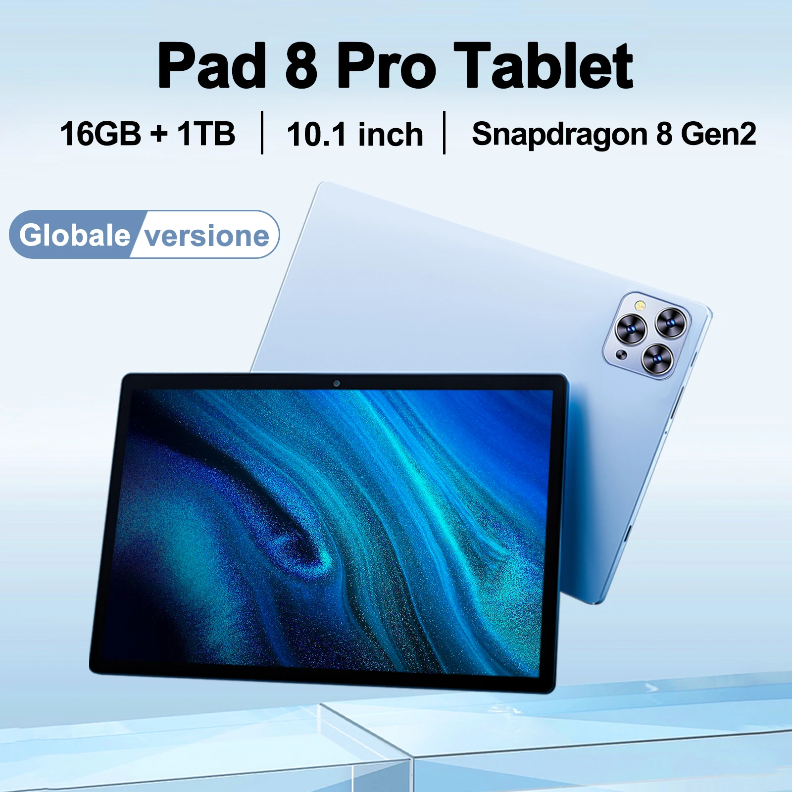 Originele Tabletpad 8 Pro 10.1 Inch Android 13.0 10000Mah 16Gb + 1Tb Xioami Globale Versie Snapdragon 8 Gen2 Dual Sim Wifi