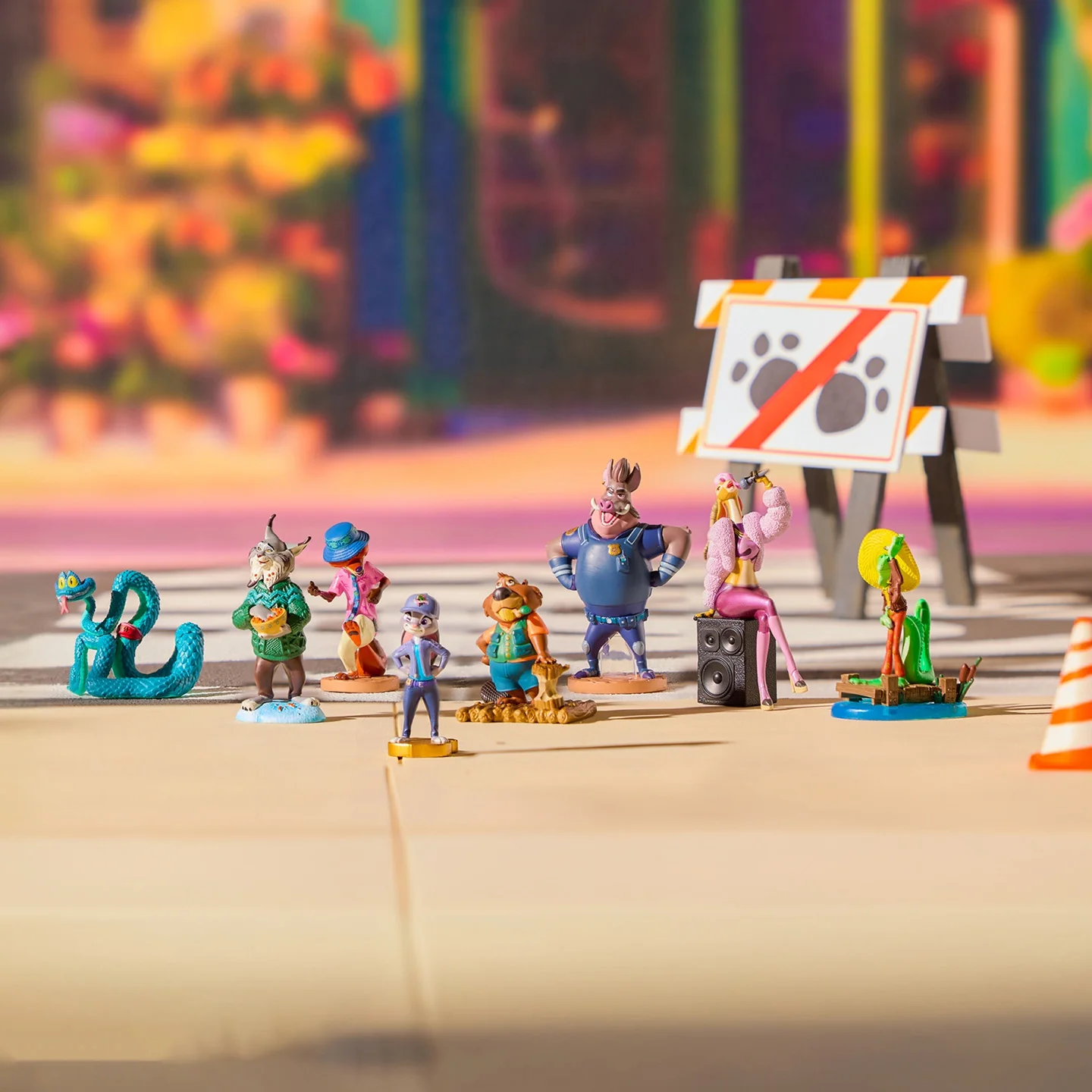 

Disney Zootopia 2 Figure Set, Judy & Nick with Finnick, All Character Collection Gift Box, Snake Gary Model Gift Box Collection