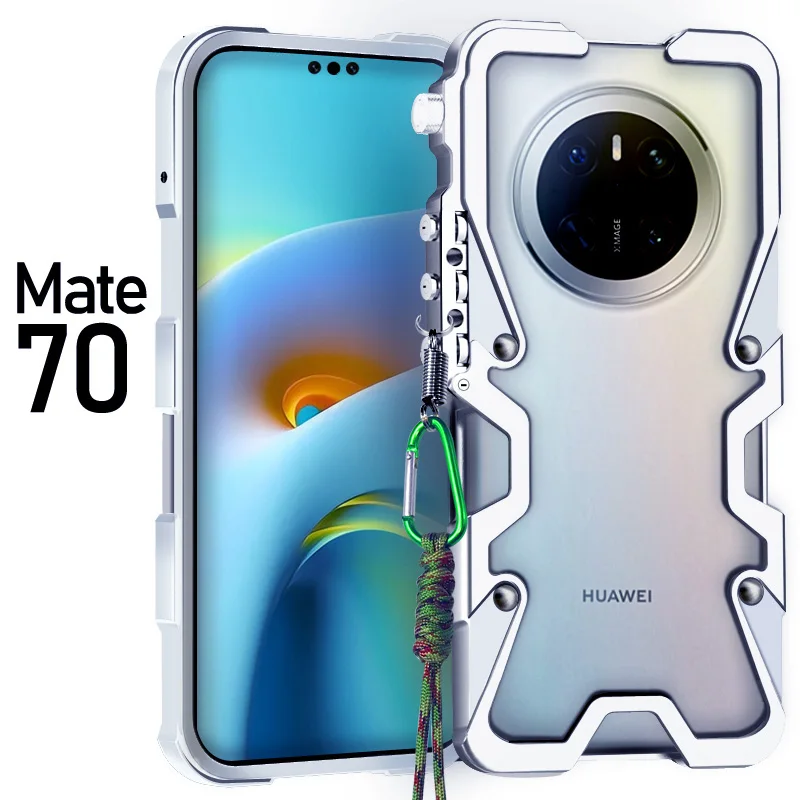 Funda de teléfono de aluminio y Metal con armadura resistente de Thor de lujo para Huawei Mate 70 60 50 40 30 Mate70 Mate60 Mate50 Mate40 Mate30 RS Pro Plus, Fundas traseras