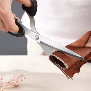 10 inch stainless steel tailor scissors for fabric professional sewing tool durable clothing scissors 6 Main sales scissors sewing - №6
